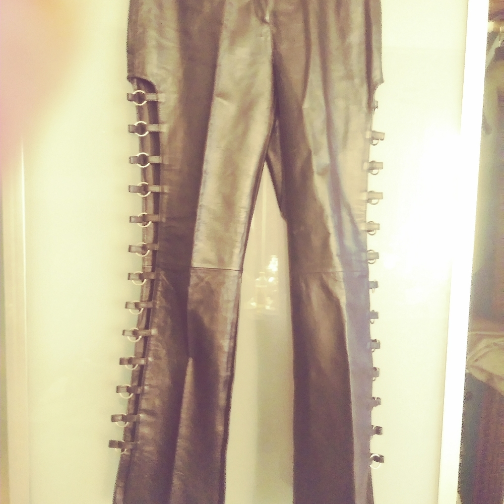 Wilson's Leather cutout pants